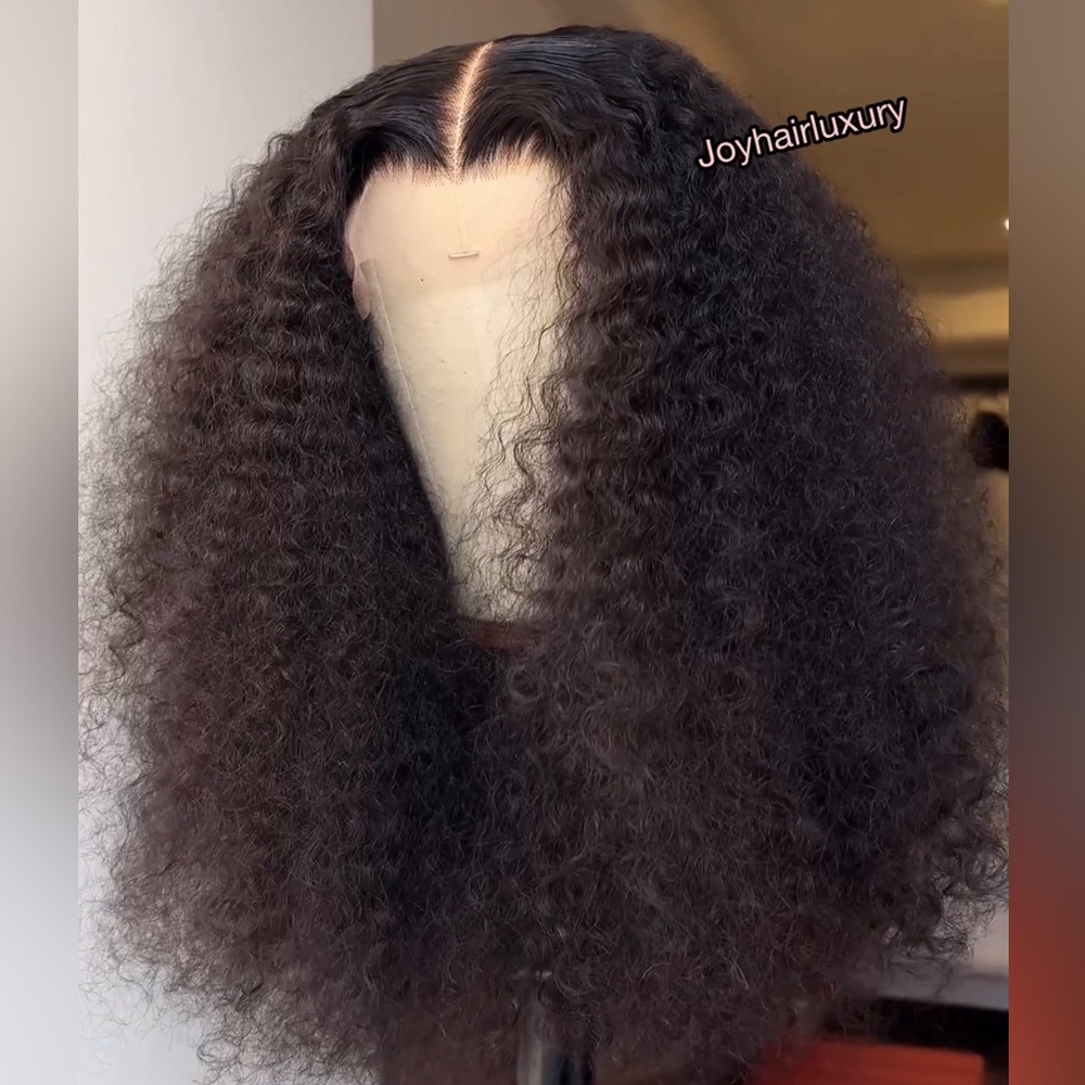 Luxury raw Filipino mega density  raw curly 5 by 5 closure unit